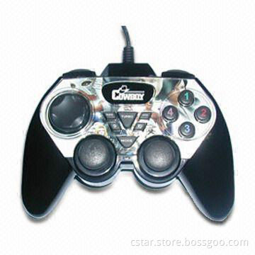 USB Vibration Joypad, Made of Marco and Rubber Handle Materials for Maximum Comfort